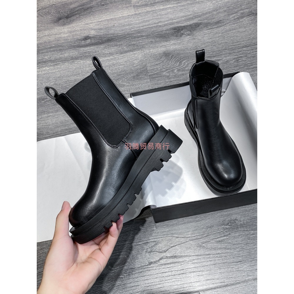 马丁靴女款短靴女春秋2025新款爆款靴子中筒靴切尔西靴女靴烟筒靴