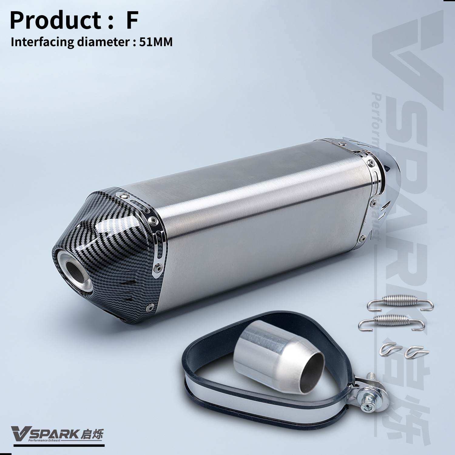 Motorcycle Modified Exhaust Pipe Universal Model 650Nk 450Sr R3 Zx4R Silencer R77 Exhaust Yoshimura Tail Section