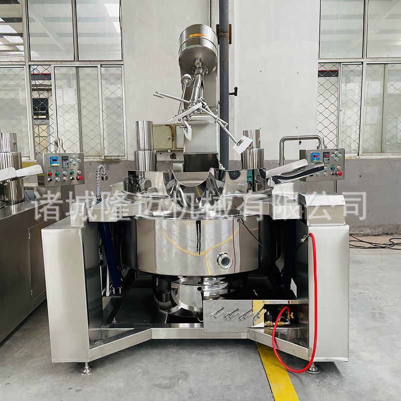 预制菜调味品厨房设备糖稀豆沙馅料翻炒锅全自动行星搅拌燃气炒锅