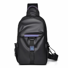 時尚斜挎包男士胸包大容量輕便防水騎行胸前小背包休閒單肩包男包