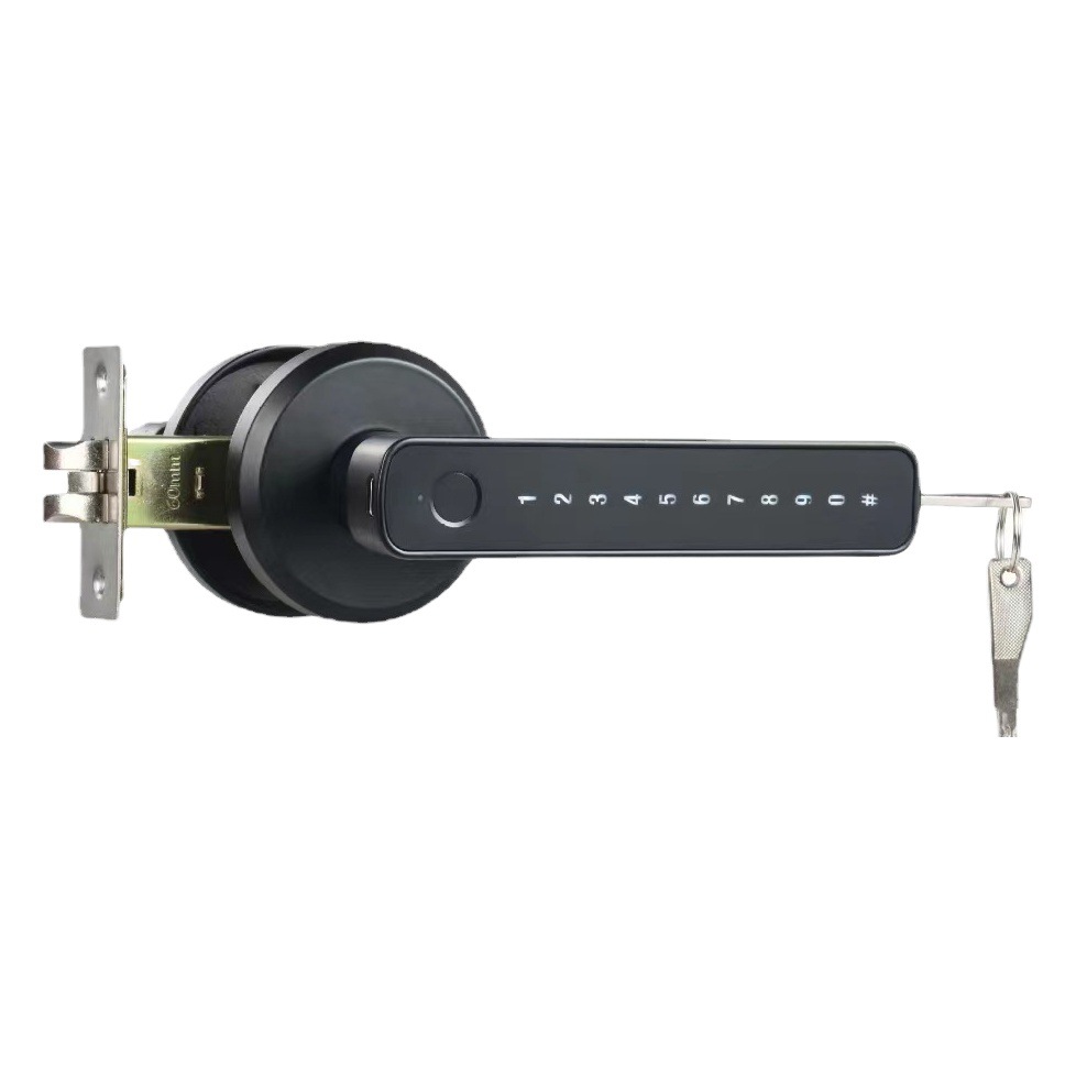 Cerradura de huellas dactilares para interiores, cerradura de contraseña de puerta de madera, cerradura de bola de tres palos, cerradura inteligente de puerta, cerradura de puerta, cerradura Bluetooth, protección con contraseña para el hogar