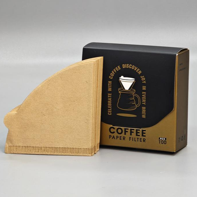 Factory coffee filter paper coffee filter drip hand coffee powder filter paper disposable fan-shaped V60 filter bag