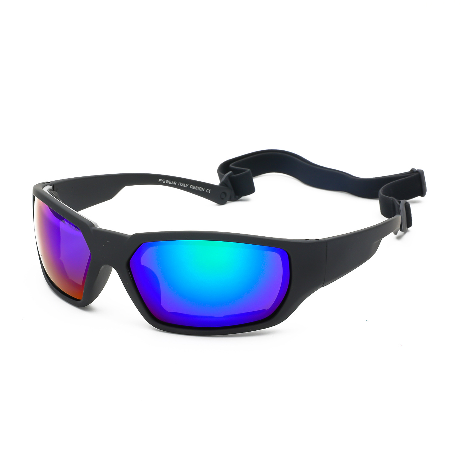 Black frame blue film