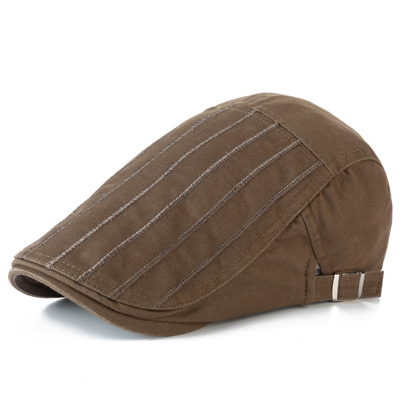 Neue Herren Frühling/Sommer Baskenmütze Baumwolle Casual Sonnenschutz Ente Zunge Maler Mode Britischen Forward Hut_voghion.com