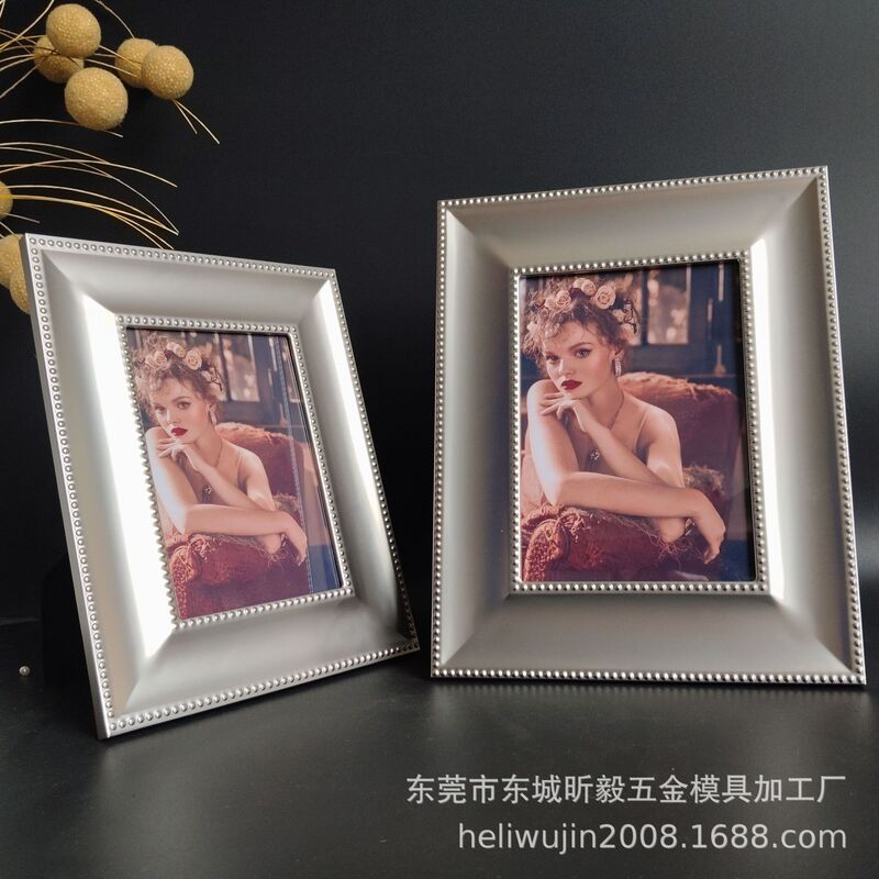 Original 6/7/10 inch pearl nickel European metal photo frame, fashion new metal photo frame