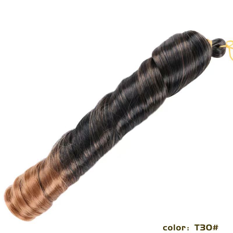 Loose Wave Braiding Curly Peruca Curly French Curls Trenzado nuevo estilo francés