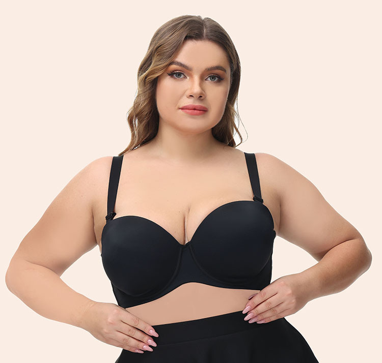 Non-slip Strapless Bra Wireless Push up Bra Comfort Plus Size Bras