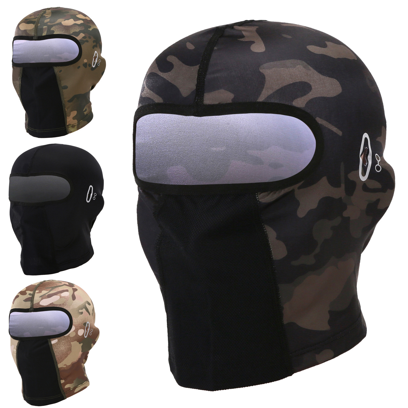 Nueva máscara solar de motocicleta transfronteriza, casco de hielo de cara completa, máscara de protección contra los rayos ultravioleta