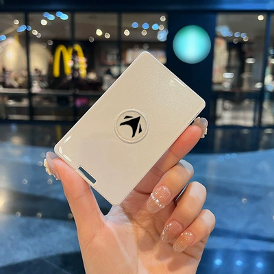 Suitable for Arcfox Beta S3 Card Key Cover 26 New Models Baic Arcfox Arcfox Nfc Card Holder Car Key Case (Car key bag) - pearl-white-single-shell