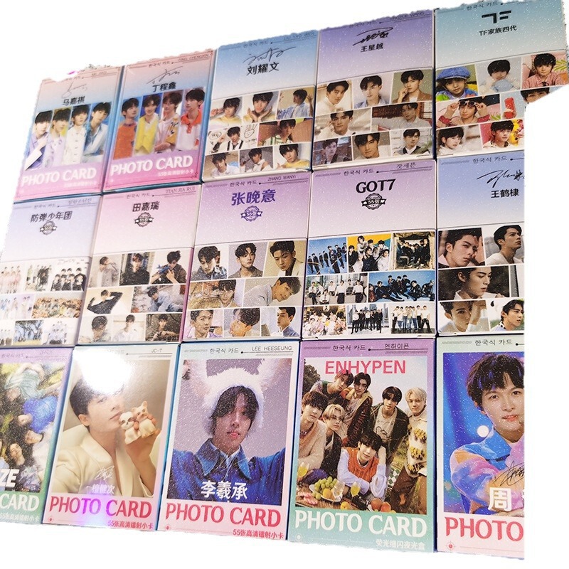 守護甜心レーザー小カードアニメ小清新はカードの両面の異なる材質のLOMOカード55枚を撮影します。|undefined