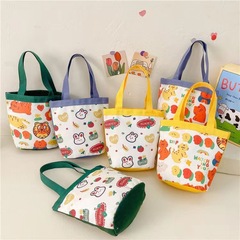 Women's 2022 New Handbag, Japanese Ins Cartoon Cute Creative Gift Bag, Korean Simple Canvas Bag, Wholesale