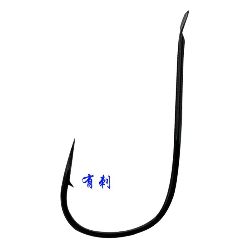 Flat black sleeve flat stingless fishhook explosive hook bionic string hook bulk fishhook fishing gear wholesale