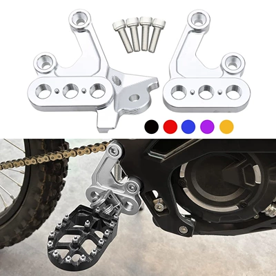 Wholesale electric off-road motorcycle CNC foot support bracket pedal support stand suitable for Surron Light Bee