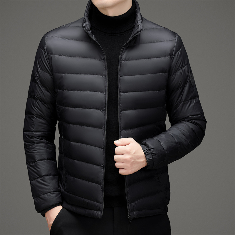 Counter Same Style Lightweight down Jacket for Men 2025 Winter New Fashion Versatile Business Casual Middle-Aged Jacket