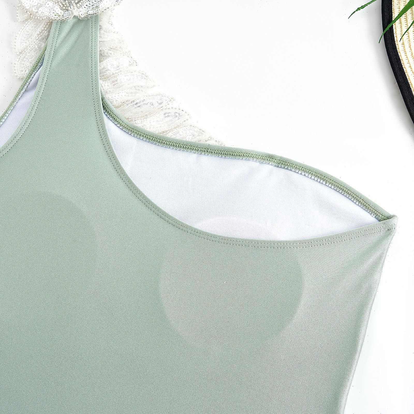Sexy Damen Badeanzug Einteiler Unifarben Für Den Strandurlaub_voghion.com
