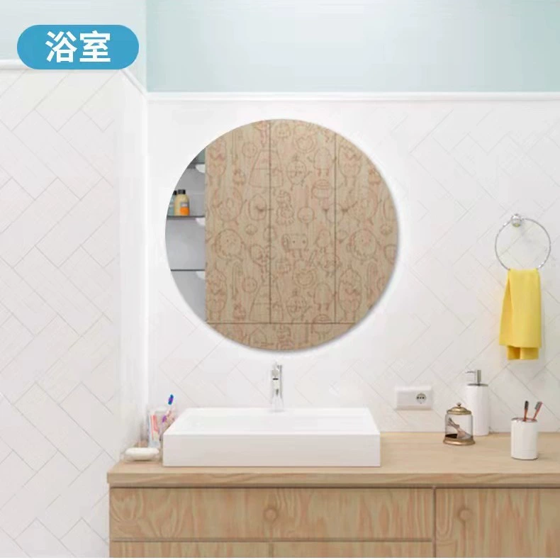 Зеркальная наклейка, самоклеящаяся мягкая зеркальная наклейка для спальни, ванной комнаты, акриловое зеркало, зеркальная наклейка на стену, толщина 2 мм, светоотражающая