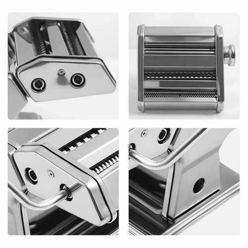 ✅ Kitchen multi-function manual noodle machine small two-blade three-blade noodle machine dumpling wrapper skin stainless steel rolling cutter