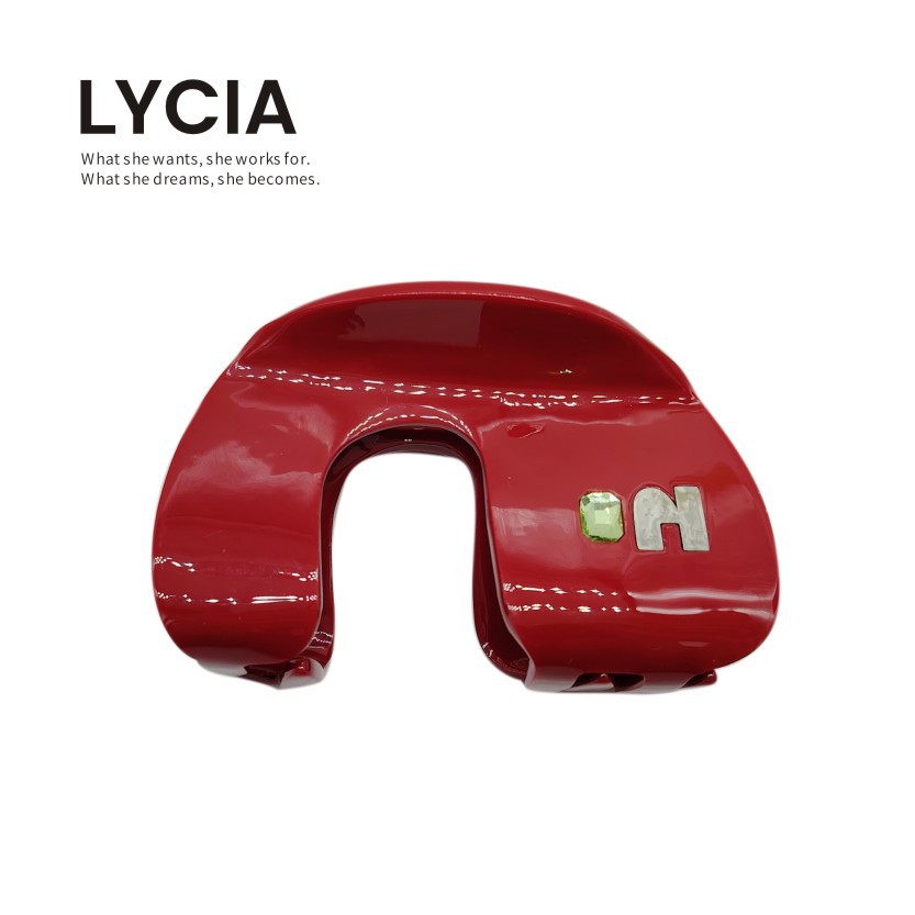 Lin Xi Zja067 Puzzle Texture Gemstone Hair Clip Traceless Hairpin Shark Diamond Acetate Hairpin Shanda