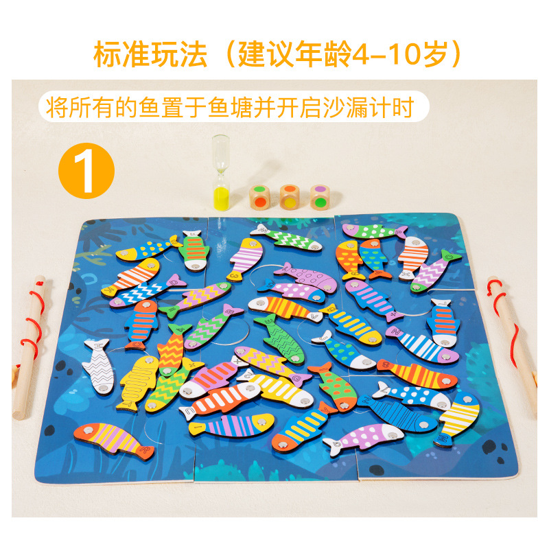Juego de estanque de peces feliz transfronterizo, juguete de entrenamiento de pensamiento educativo para niños de estanque de peces, juguete de batalla competitivo interactivo entre padres e hijos