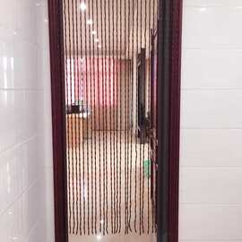 门帘 珠帘|木珠门帘|挂帘|隔断帘子|实木风水玄关帘门帘厂家直供