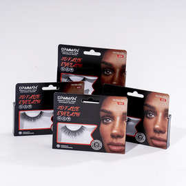 丹漫森对装3D Effect Faux Mink Eyelash  3D仿水貂对装睫毛-红黑
