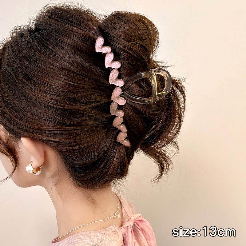 8 # Pink Love Clip de agarre ampliado-13cm