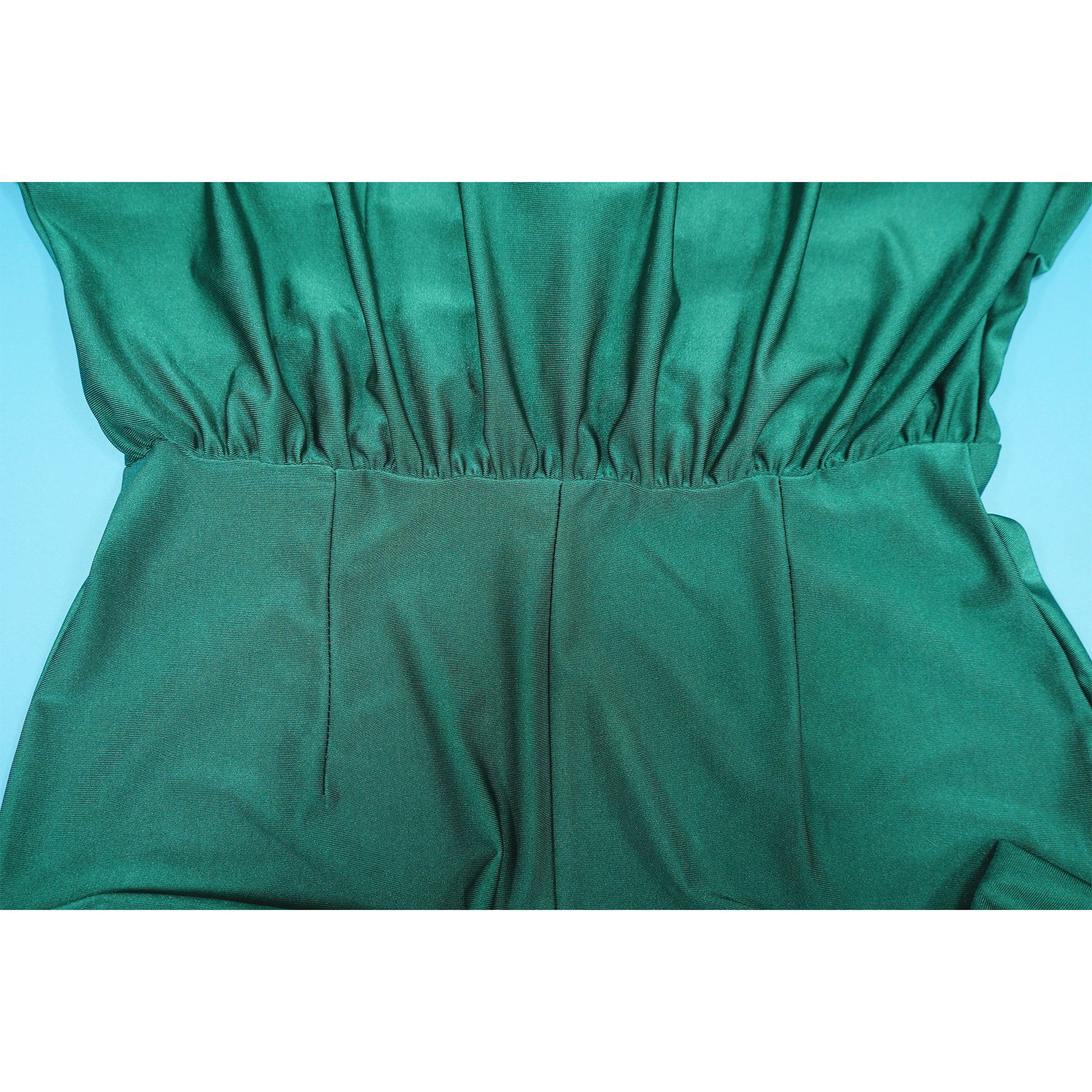 Women's V Neck Short Sleeve Dress Elegant Slim Fit with Back Slit K10697 AliExpress European And American Cross Border Fashion New_ecoleips.com