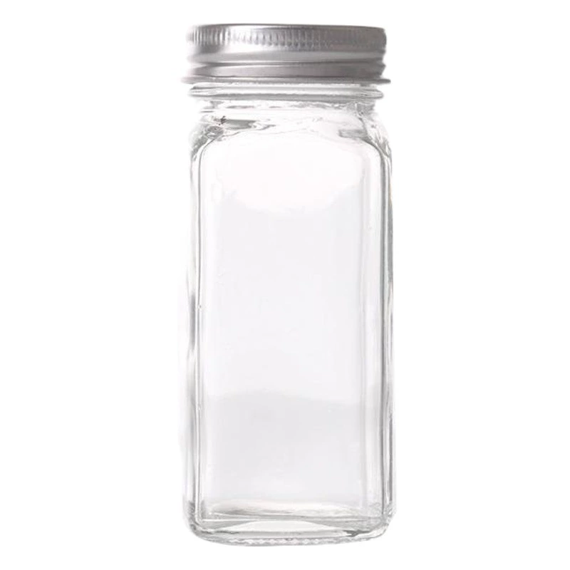 Оптовая бутылка для приправ 120 мл квадратная стеклянная бутылка для приправ пористый Перцовый гриль бутылка для посыпки кухонная бутылка для приправ