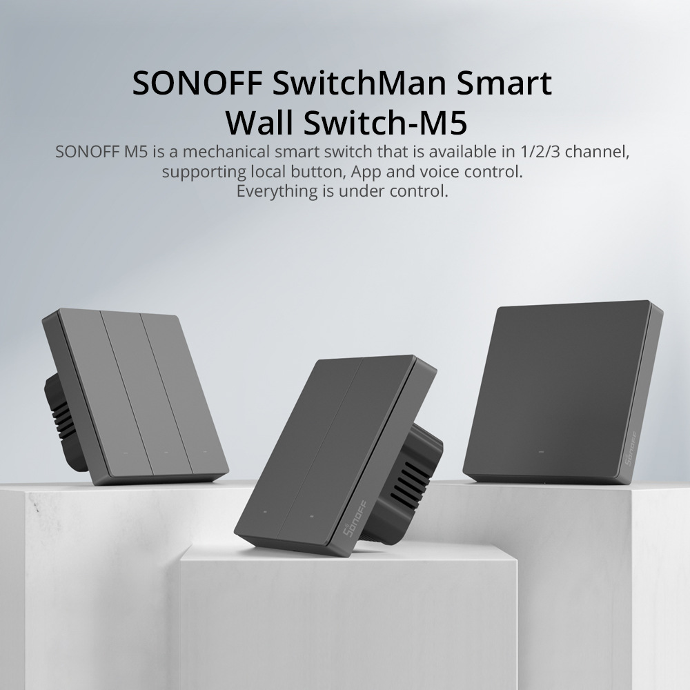 Sonoff M5 SwitchMan 86 EU Wifi key switch smart home wall timing Yiweilian
