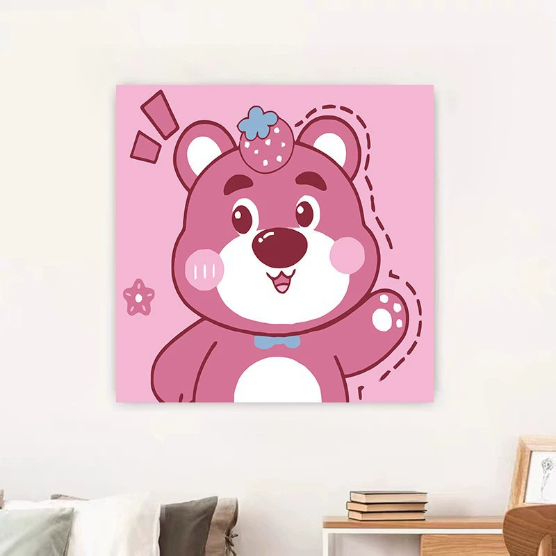 Цифровая раскраска-мультфильм для спальни, DIY, стиль высокого качества