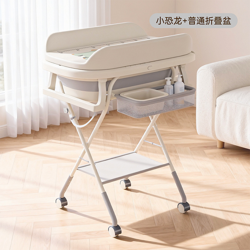 Baña para bebés recién nacidos, conjunto de soporte de bañera para bebés, tabla de enfermería para cambiar pañales, percha de secado postparto sin doblarse