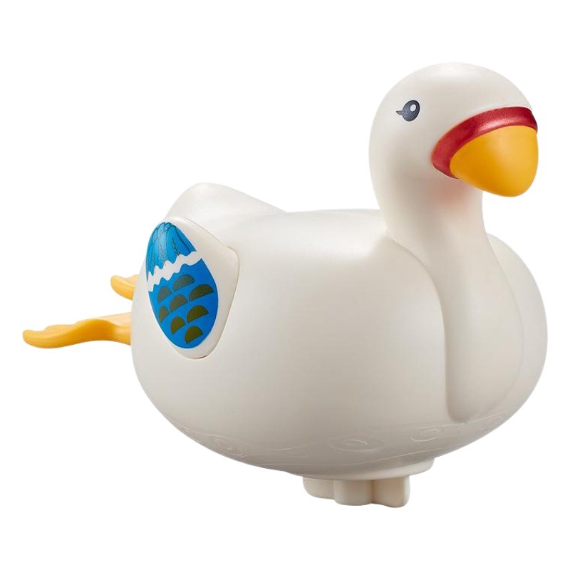 Transfronterizo bebé juguetes de baño sinuoso natación poco ganso blanco niños relojería pequeña tortuga baño juguetes flotantes