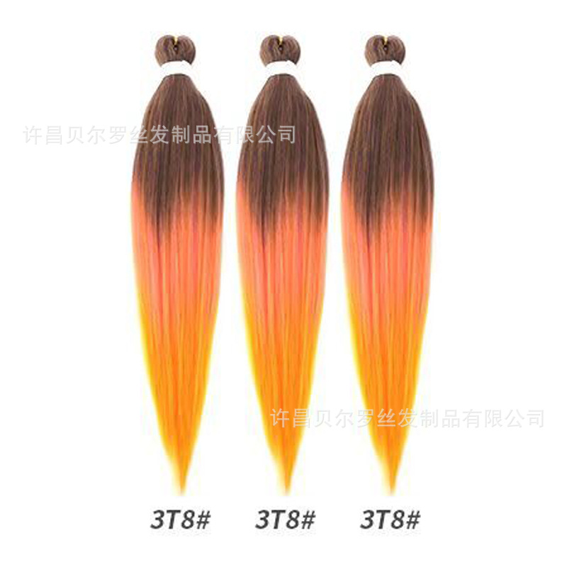 Kit de 3 pelucas EZ Braid – cabello synthetic, colores sólidos/degradé