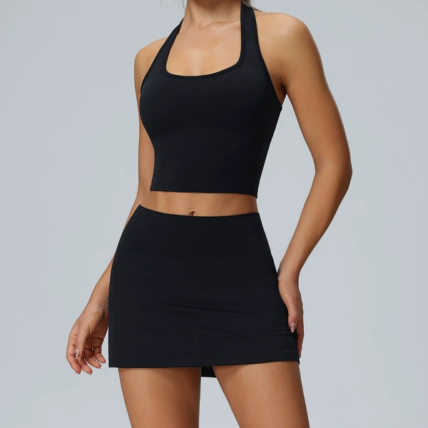Bra + skirt black/Black