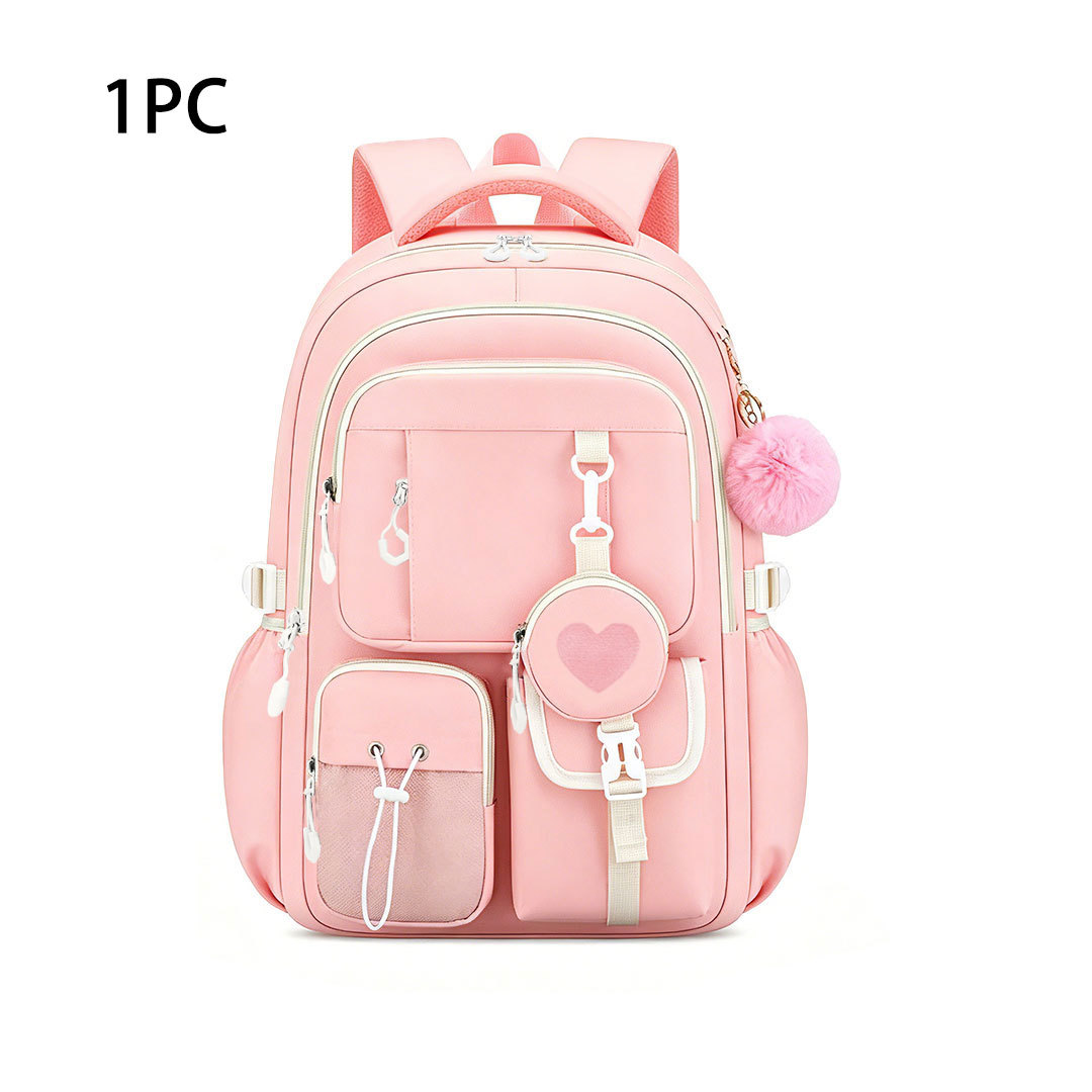 Nuevas mochilas transfronterizas para estudiantes de primaria, mochila de niñas de secundaria ligera y de gran capacidad.