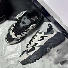 莆田纯原蕨草2代低帮时尚百搭老爹鞋缓震耐摩厚底增高休闲运动鞋