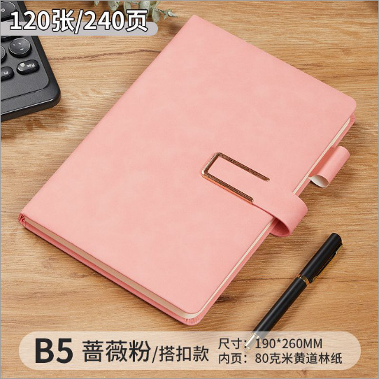 Cuaderno A5 de cuero PU personalizado