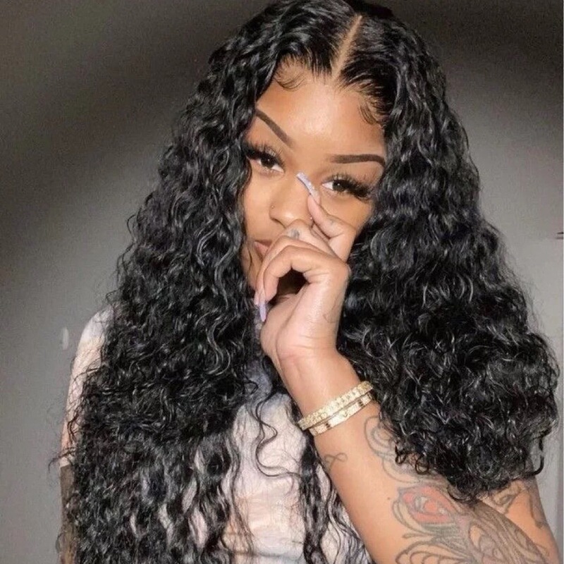 Lace Wig Cross-Border African Small Curly Black Long Curly Hair Fluffy Corn Perm Wig Front Lace Chemical Fiber Full Headgear