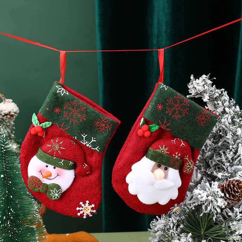 36g Weight Hanging Ornaments Event & Party Supplies 1 Piece Quantity Party, Festival Occasion Nonwoven Material Christmas Festival Santa Claus, Christmas Socks, Snowman Pattern Cartoon Style, Cute Style Christmas Cartoon Style Cute Santa Claus Christmas Socks Snowman Nonwoven Party Festival Hanging Ornaments 9