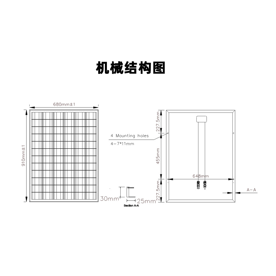 Panel solar 120W24V silicio monocristalino módulo fotovoltaico no estándar monitoreo de carga exterior especificaciones de exportación