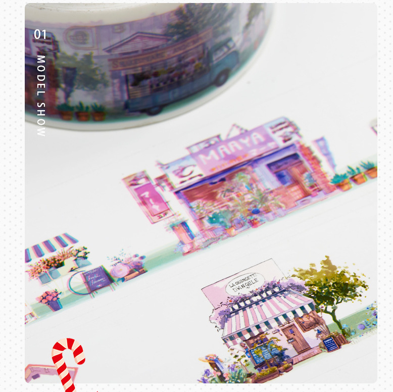 Thankyou cinta adhesiva de embalaje rosa, sello de red, cinta de sellado, cinta de impresión de dibujos animados, fabricante al por mayor