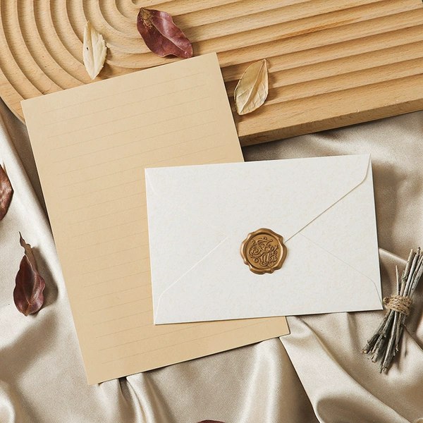 Short rice white 3 pieces of seals+10 leather horizontal lines of metering paper+3 fire lacquer marks