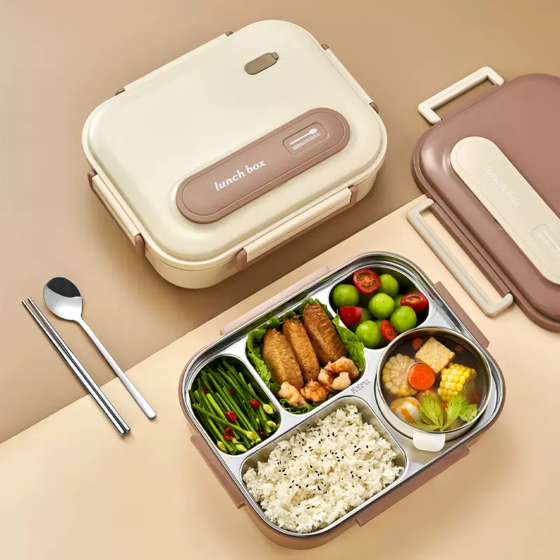 316不锈钢饭盒304保温饭盒上班族便携多格餐盒大容量汤碗便当盒