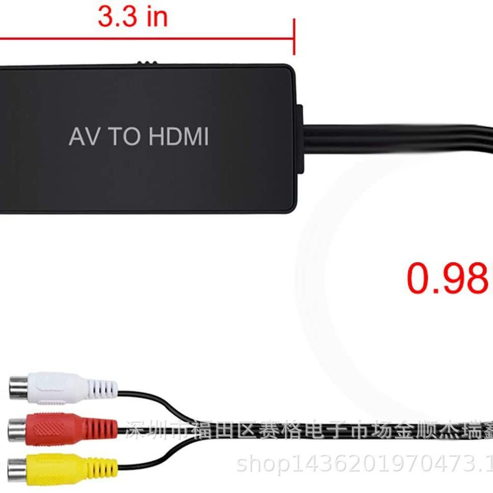 AV на HDMI для приставок PS1 PS2 PS3, STB, Xbox, VHS, VCR, воспроизведение Blu-ray/DVD