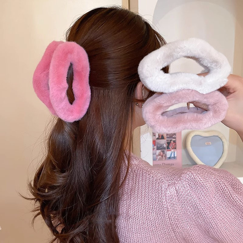 Peluche oversize, forcina per capelli Cloud, volume per capelli, dopamina, dolce ricciolo per capelli, accessorio per capelli con clip a forma di squalo_voghion.com