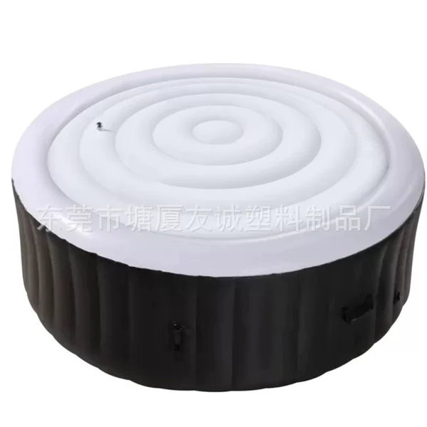 Amazon New Outdoor Hot Tub Cover Inflatable Round Foldable Swimming Pool Fill Dust Cover Insulation Cover