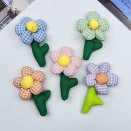 新品韩版布料充棉格子花朵 diy服饰包包衣帽箱包辅鞋袜料材料批发