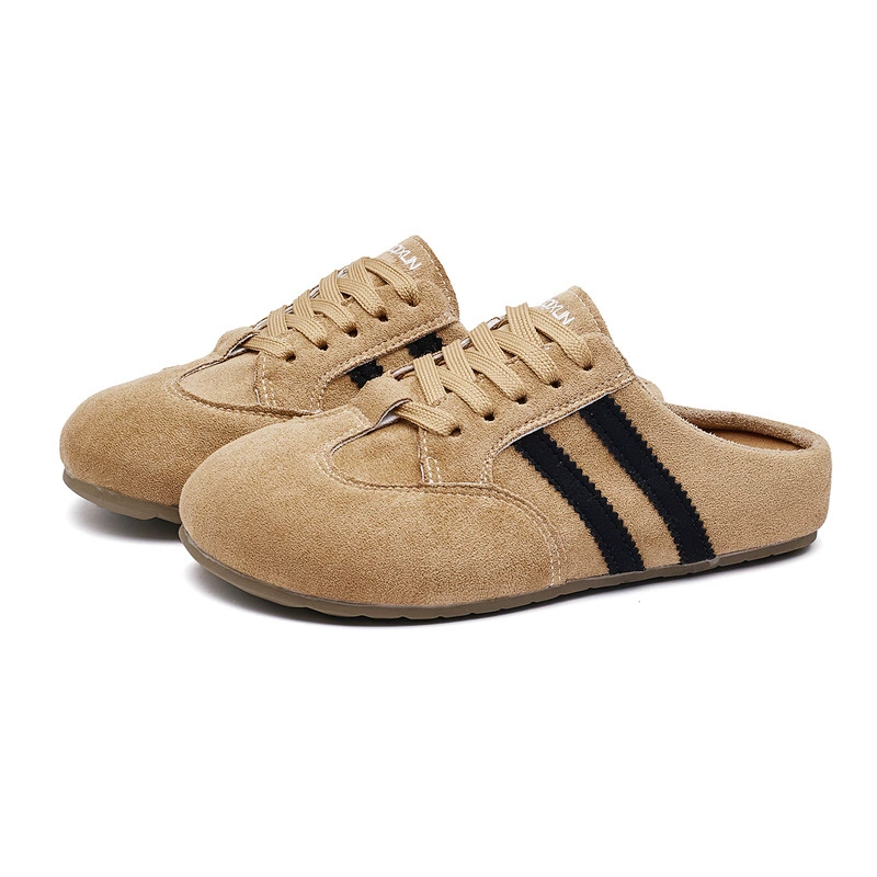 Полутапочки Baotou для женской верхней одежды. Новые весенне-летние туфли Birkenstock на плоской подошве 2025 года. Женские полутапочки Birkenstock. Туфли Мэри Джейн.