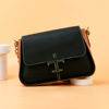 Leather one-shoulder bag for leisure, shoulder bag, underarm bag, genuine leather, cowhide