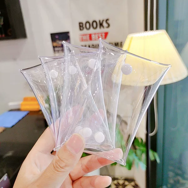 70 silk transparent pvc doll bag blind box doll bag change transparent key bag earphone small jewelry lipstick storage bag